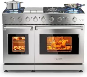 Image 1 of AAOBOSI 48 inch gas range review
