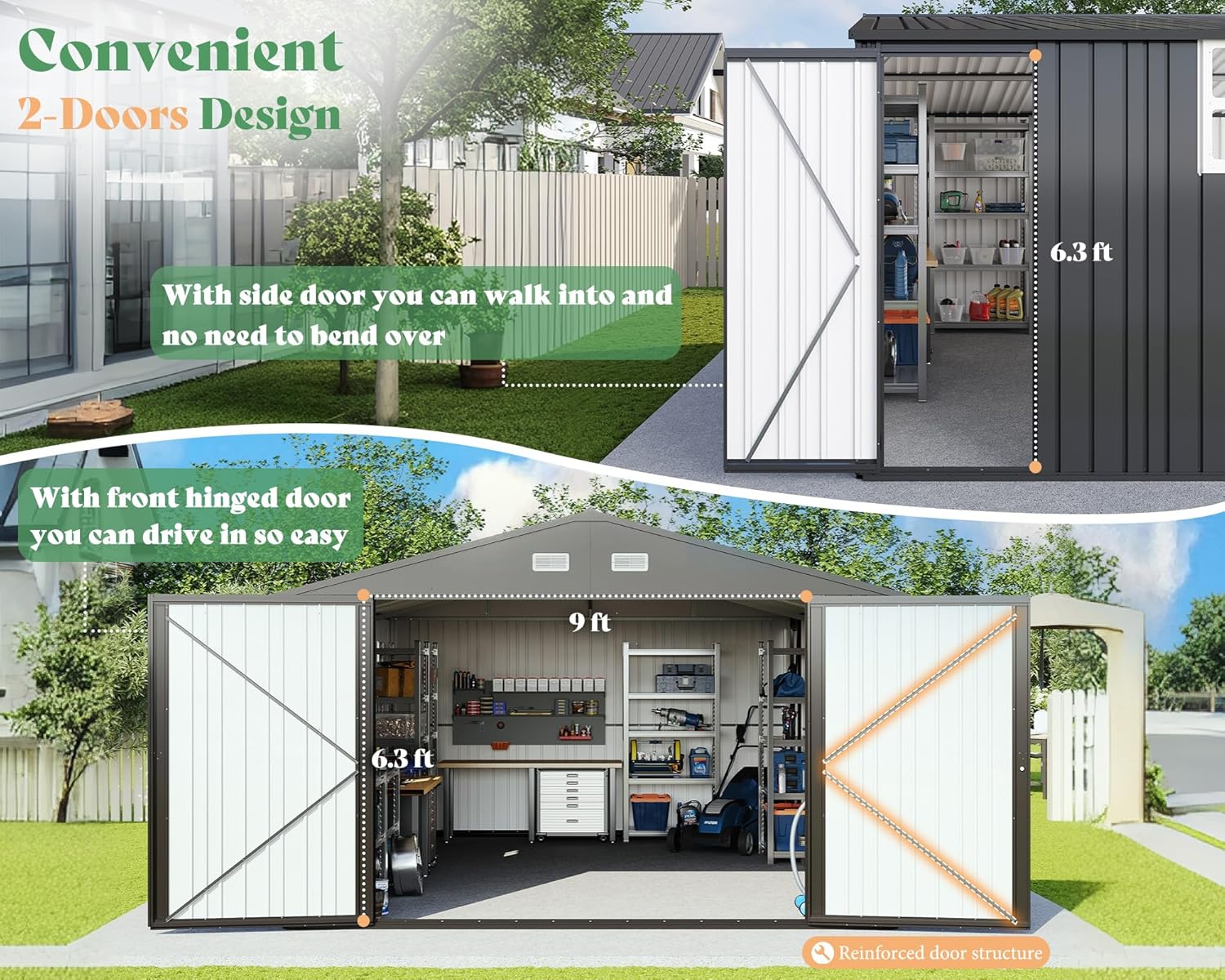 AMERLIFE Metal Garage Shed Review: Honest Pros & Cons 4 AMERLIFE metal garage shed review,AMERLIFE shed review and rating,is AMERLIFE metal shed worth buying,AMERLIFE 13x21x8 storage shed review pros cons,AMERLIFE shed review honest opinion,AMERLIFE metal garage shed review verdict performance test results