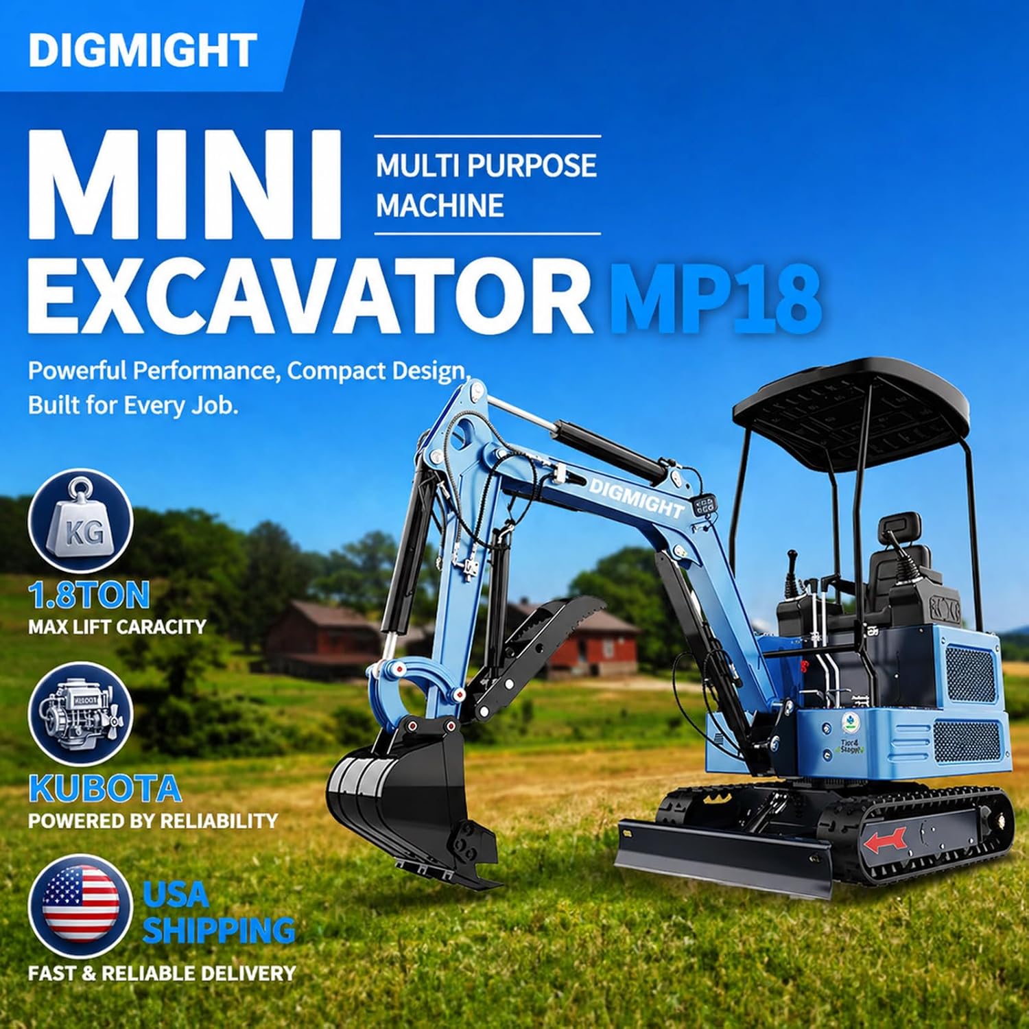 DIGMIGHT 2 ton mini excavator review real-world performance test results