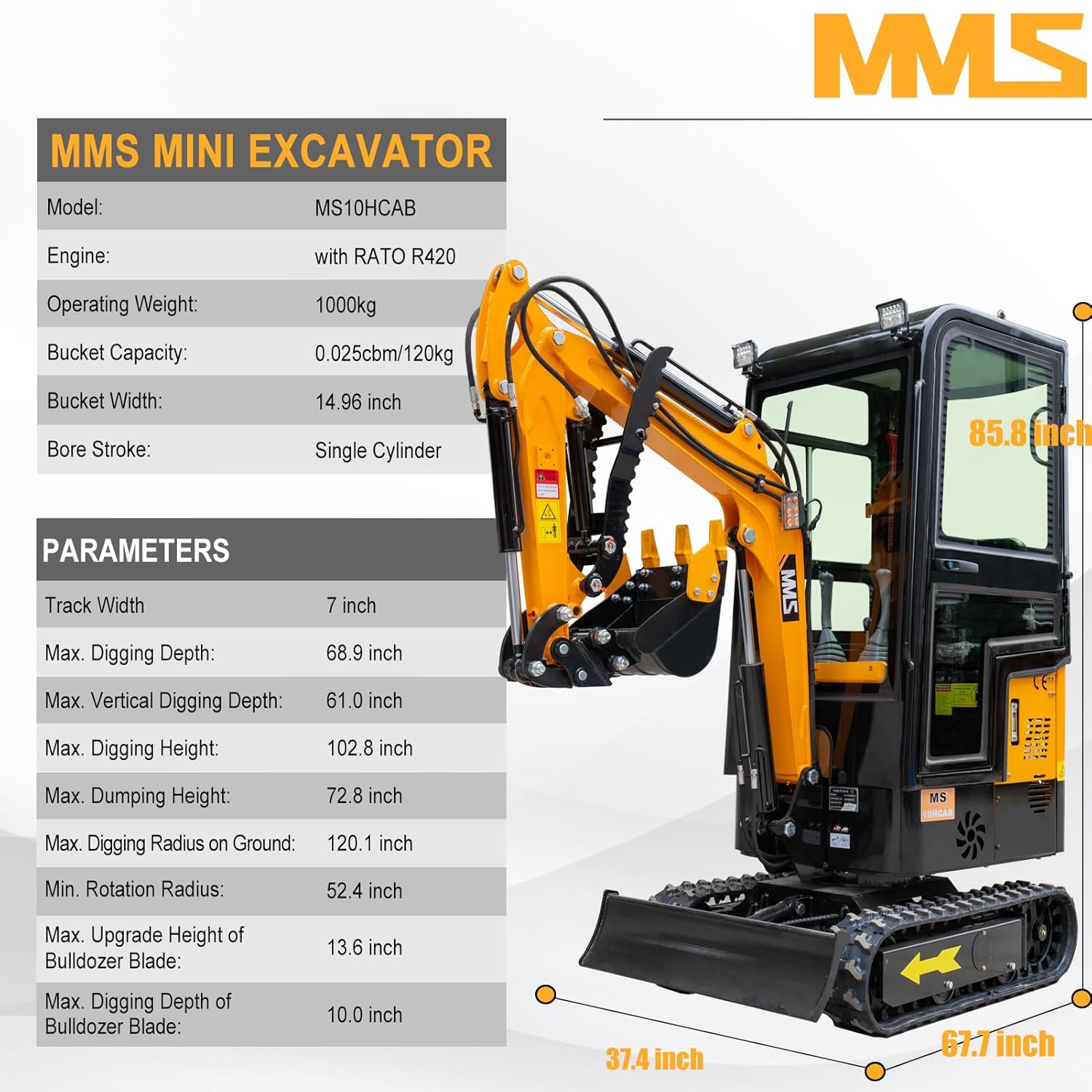 MMS 1 ton mini excavator review,MMS MS10HCAB review and rating,is MMS 1 ton mini excavator worth buying,MMS mini excavator review pros cons,MMS 1 ton excavator review honest opinion,MMS MS10HCAB excavator review verdict setup and first use experience