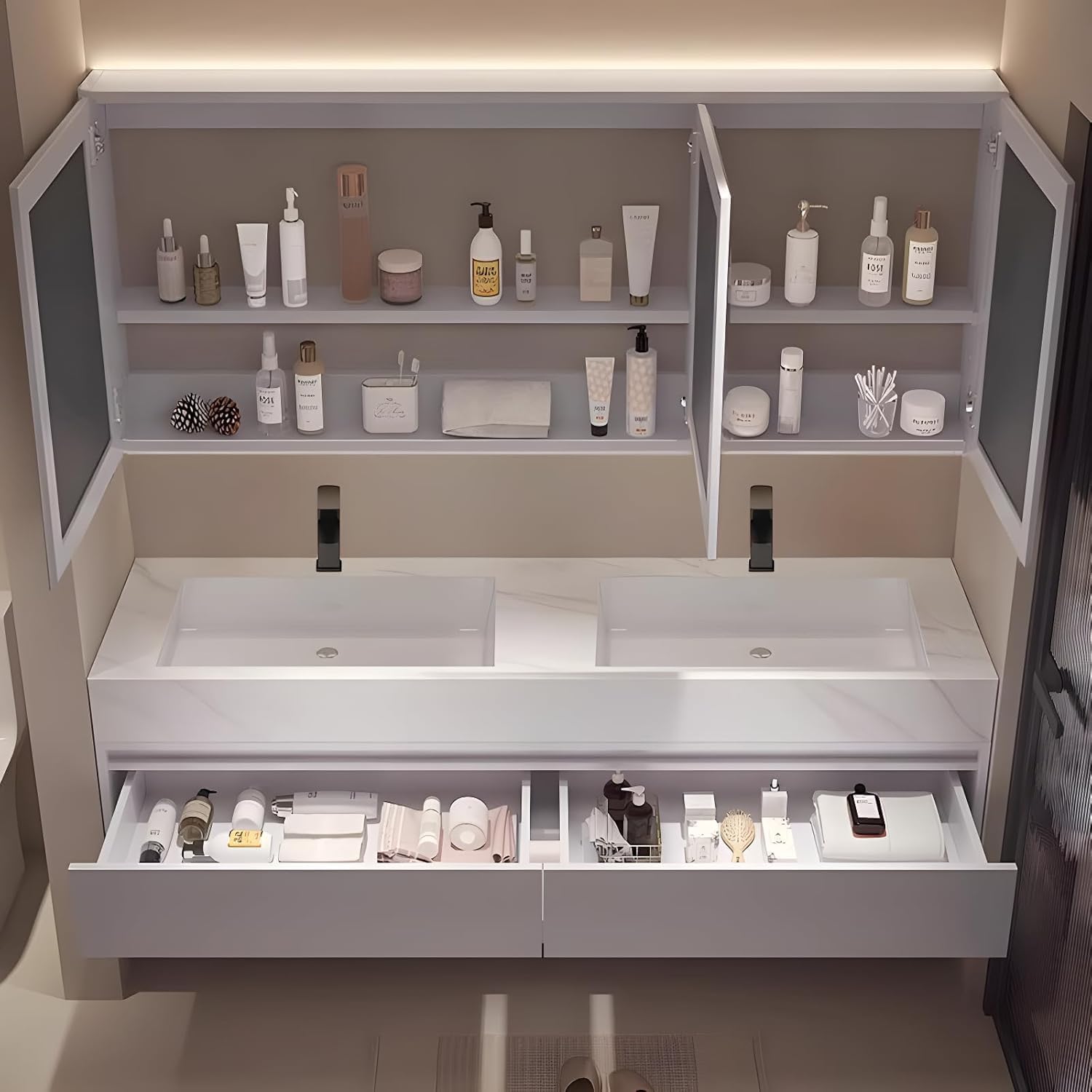 PONLTTEY 100 inch vanity review verdict benchmark scores and measured results