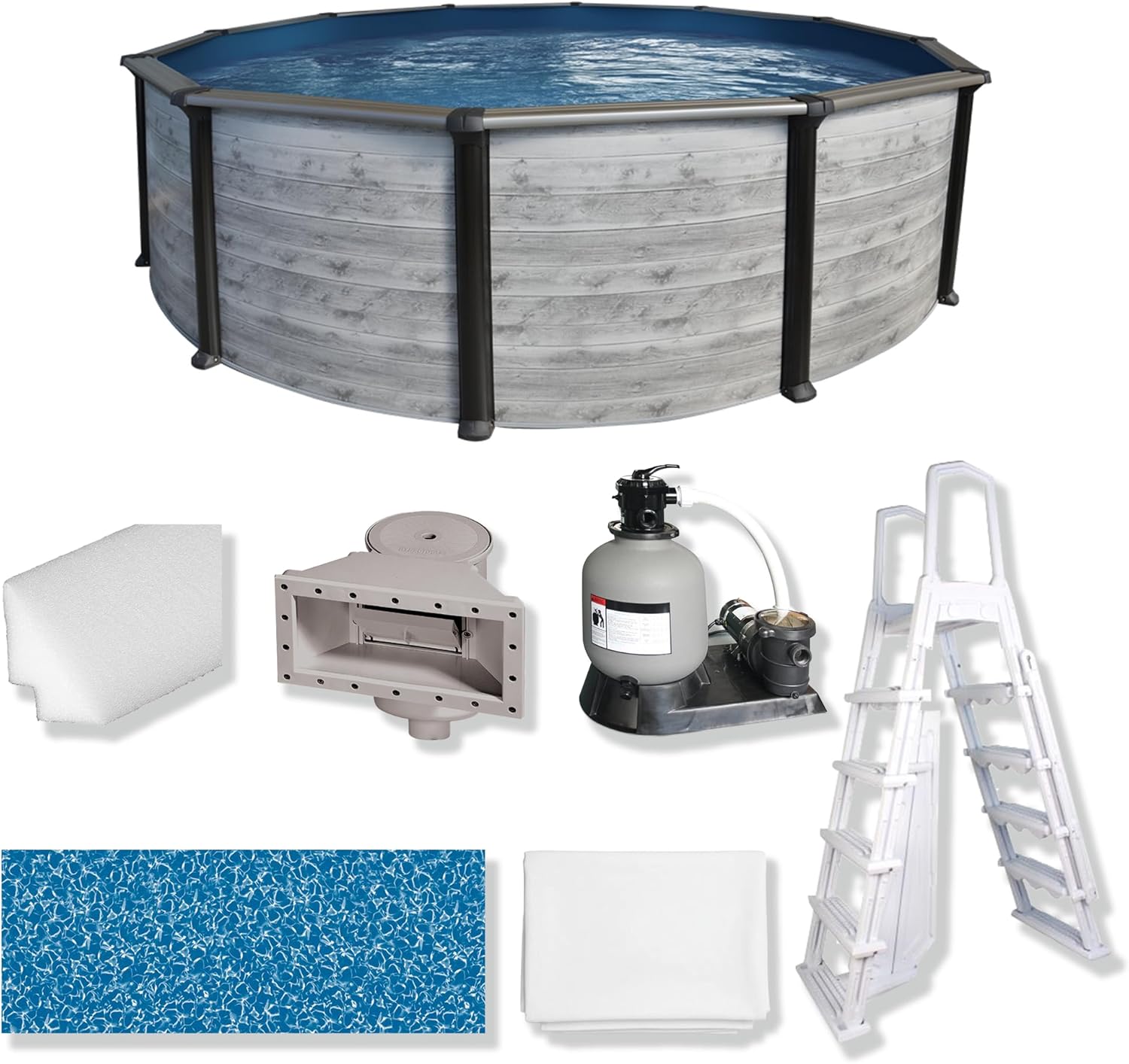 Puri Tech 21 x 52 Sunset Bay pool review build quality and materials close-up