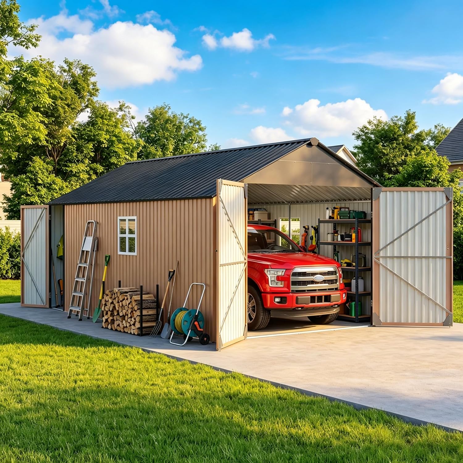 Aoxun metal storage shed review,Aoxun storage shed review and rating,is Aoxun metal shed worth buying,Aoxun outdoor shed review pros cons,Aoxun garage shed review honest opinion,Aoxun storage building review verdict unboxing — package contents and first impressions