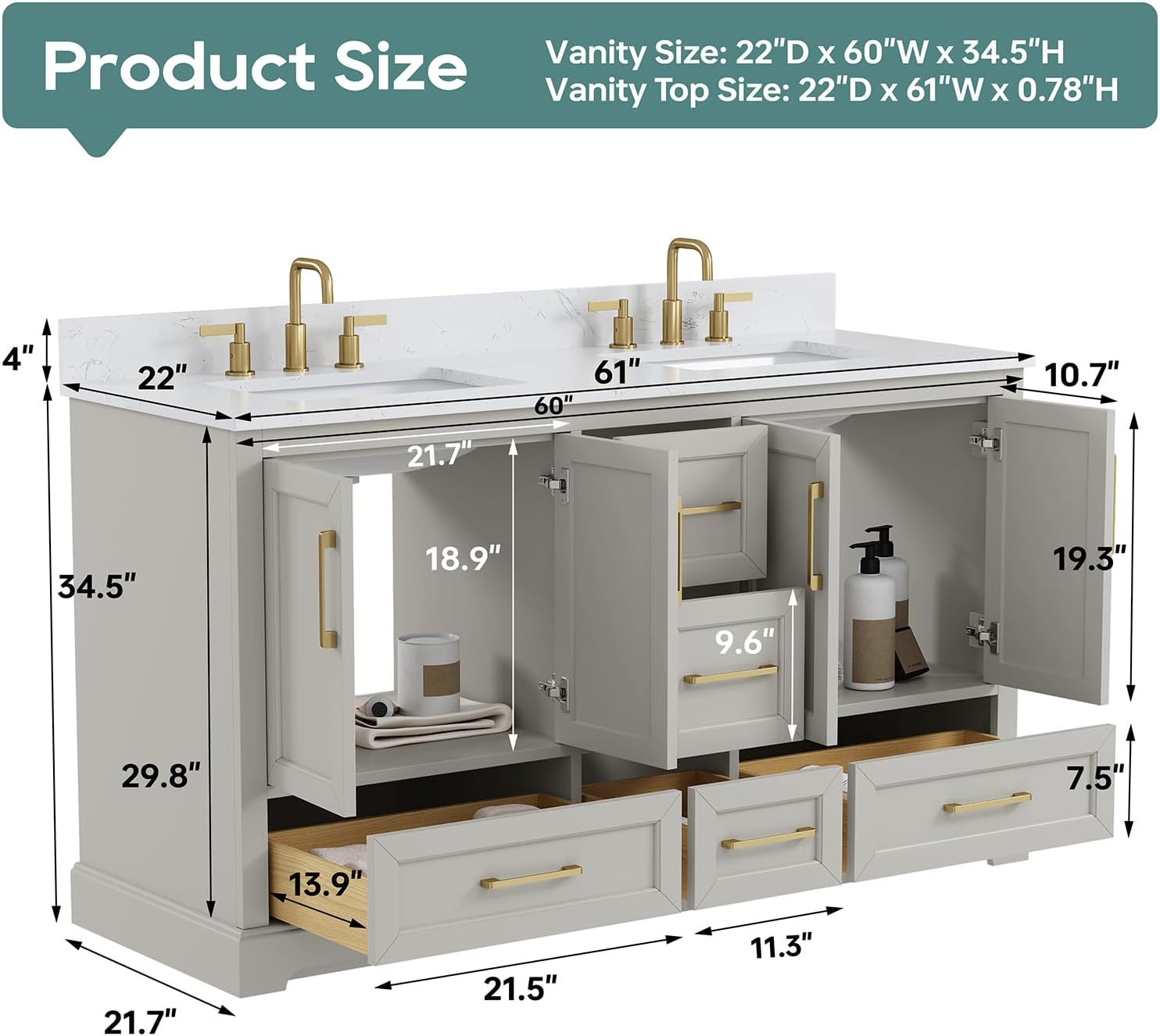 DELUXE LIVING 60 inch double sink vanity review,DELUXE LIVING 60 inch vanity review and rating,is DELUXE LIVING vanity worth buying review,DELUXE LIVING 60 inch double sink review pros cons,DELUXE LIVING vanity review honest opinion,DELUXE LIVING 60 inch vanity review verdict key features examined up close
