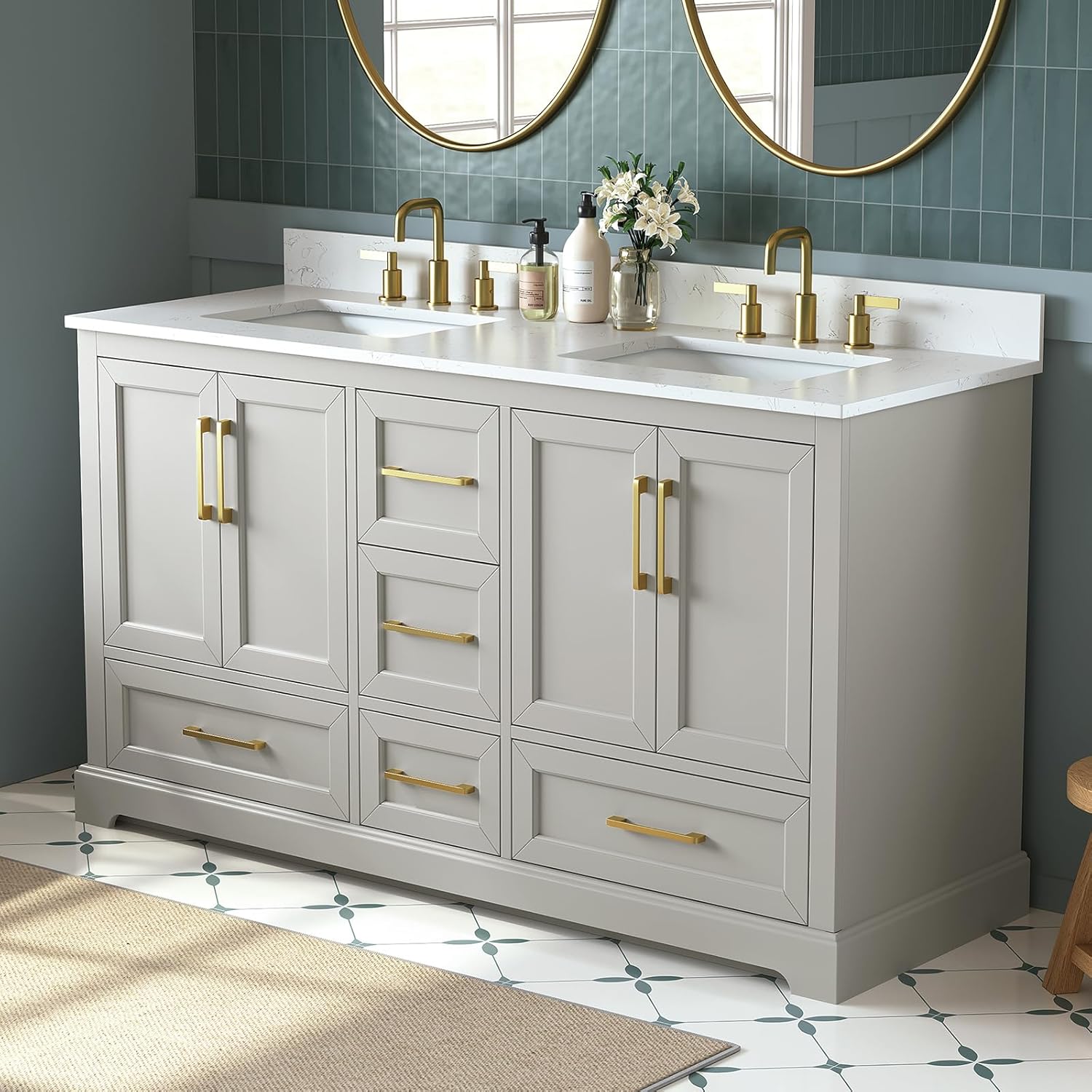 Setting up the DELUXE LIVING 60 inch double sink vanity review,DELUXE LIVING 60 inch vanity review and rating,is DELUXE LIVING vanity worth buying review,DELUXE LIVING 60 inch double sink review pros cons,DELUXE LIVING vanity review honest opinion,DELUXE LIVING 60 inch vanity review verdict for the first time