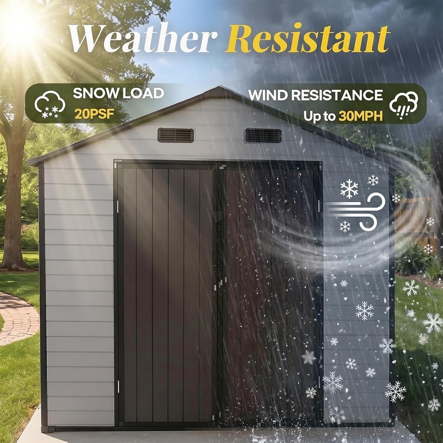 FammyLoft 8x8 Resin Shed Review: Honest Pros & Cons 4 FammyLoft 8x8 resin shed review,FammyLoft 8x8 shed review and rating,is FammyLoft 8x8 shed worth buying,FammyLoft 8x8 resin shed review pros cons,FammyLoft 8x8 shed review honest opinion,FammyLoft 8x8 resin shed review verdict — performance test results
