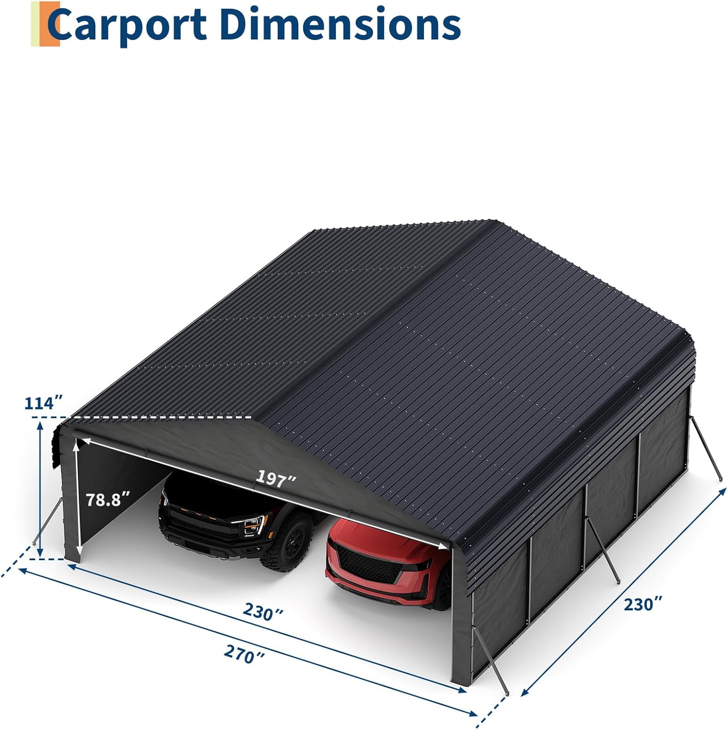 Garvee metal carport review: Honest Pros & Cons Worth Buying? 2 Garvee metal carport review unboxing complete package contents showing tarp and hardware