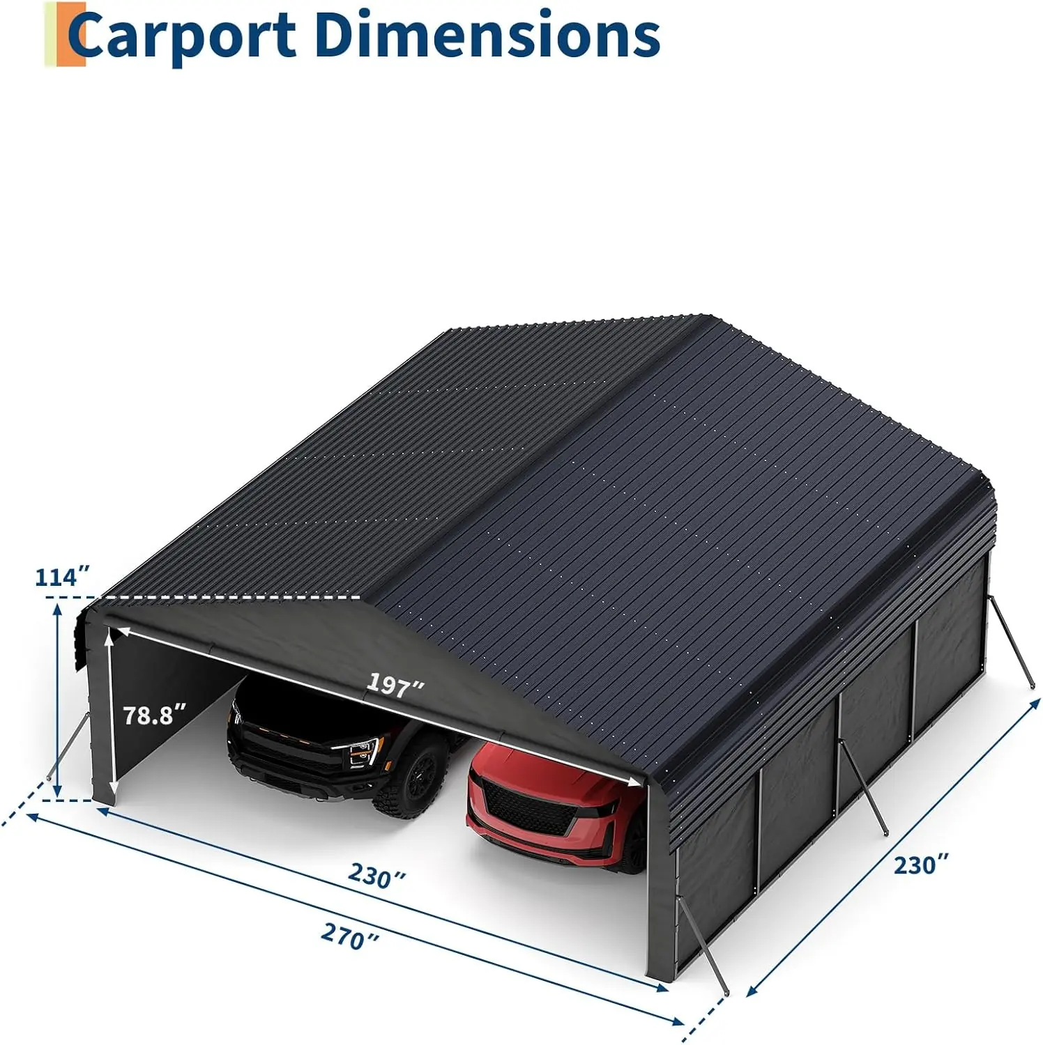 Garvee metal carport review: Honest Pros & Cons Worth Buying? 2 Garvee metal carport review unboxing complete package contents showing tarp and hardware