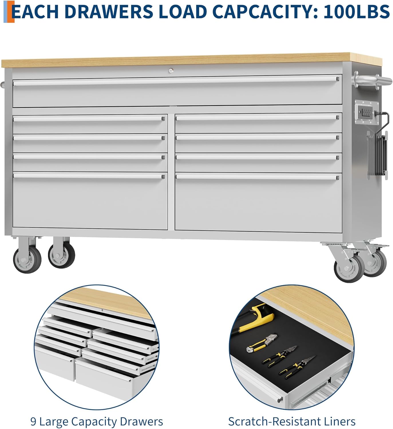 GarveeTech Tool Chest Review: An Expert Verdict Worth Reading 4 GarveeTech tool chest review — performance test results showing load testing and drawer slide evaluation