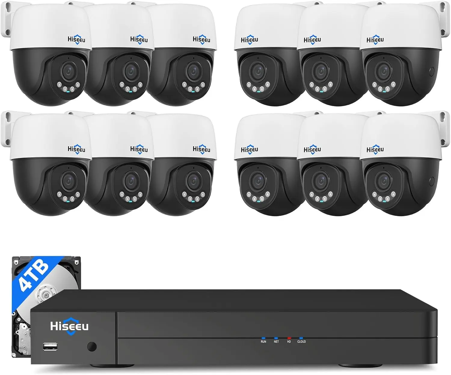 Hiseeu 5MP PoE PTZ camera system review unboxing — what is included in the package