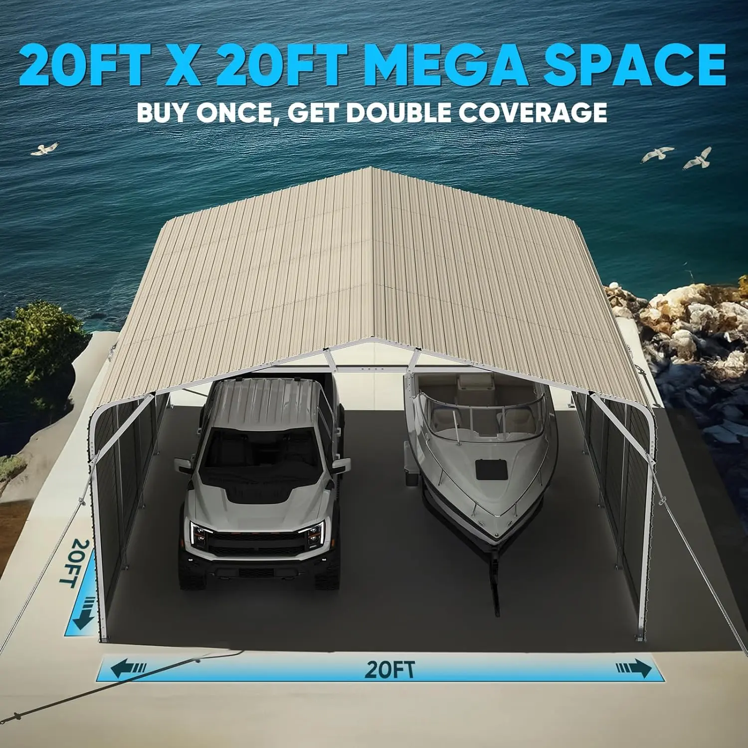 Quictent 20x20 carport review real-world performance test results