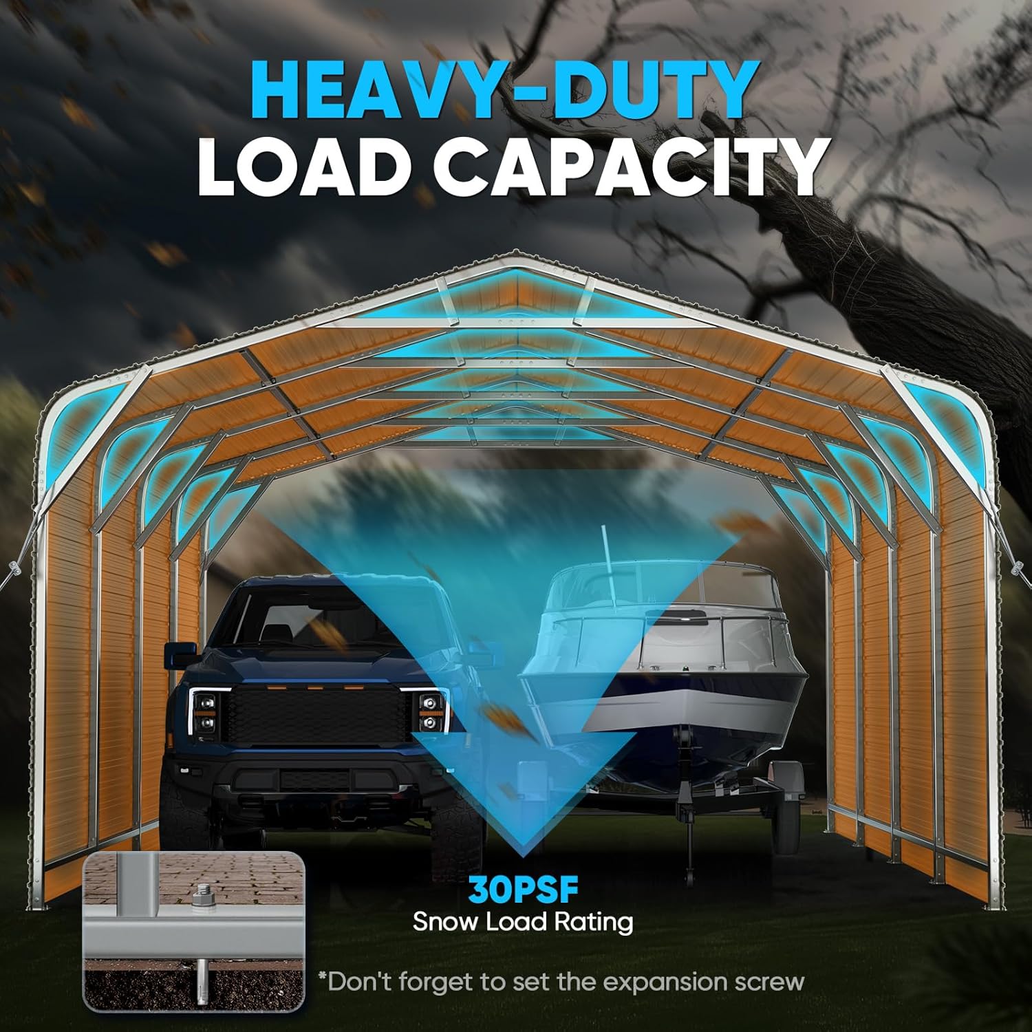 Quictent 20x20 Carport Review: Honest Pros & Cons 3 Quictent 20x20 carport review features in daily use