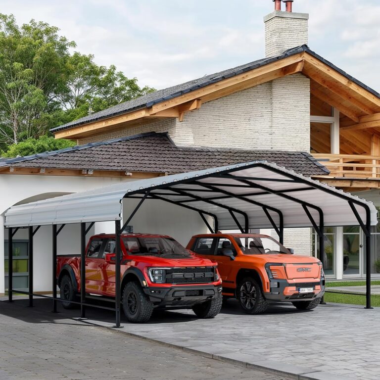 Shintenchi 20x20 FT Metal Carport Review: Honest Pros & Cons 40 Image 1 of Shintenchi 20x20 FT Metal Carport review
