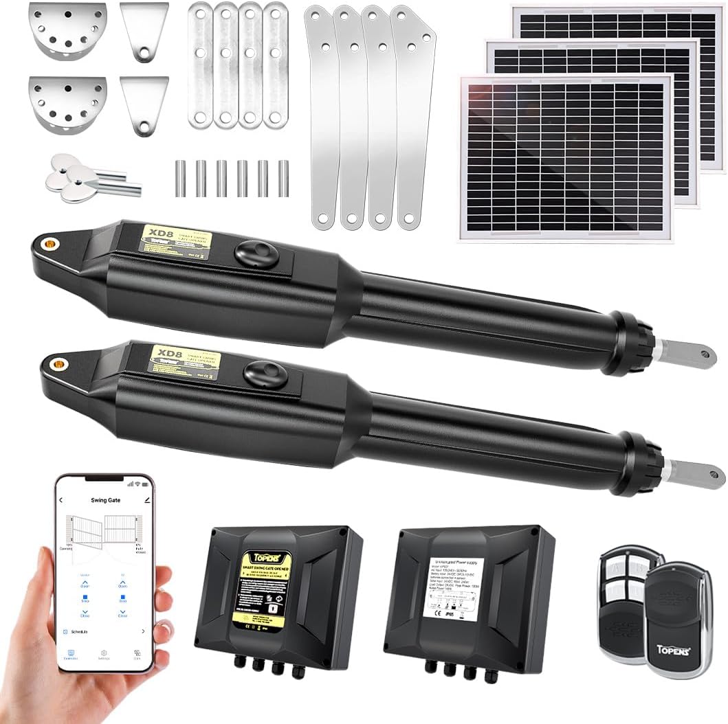 TOPENS XD852S Review: Heavy Duty Solar Gate Opener Verdict 1 TOPENS XD852S review,TOPENS XD852S review and rating,is TOPENS XD852S worth buying,TOPENS XD852S review pros cons,TOPENS XD852S review honest opinion,TOPENS XD852S review verdict — full package contents