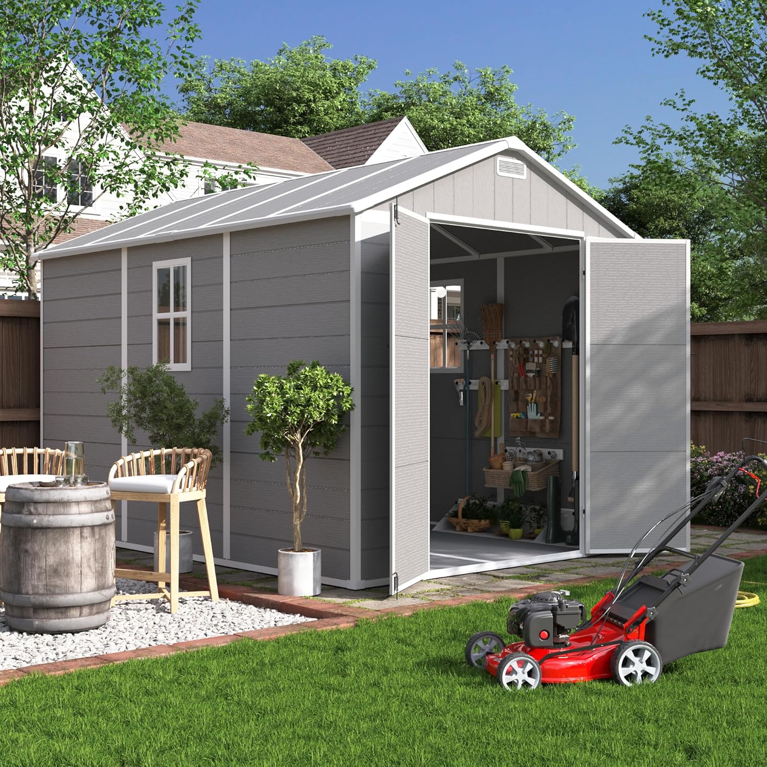 UDPATIO Resin Storage Shed Review: Pros & Cons 1 UDPATIO resin storage shed review,UDPATIO resin shed review and rating,is UDPATIO resin shed worth buying,UDPATIO resin shed review pros cons,UDPATIO resin shed review honest opinion,UDPATIO resin shed review verdict unboxing — first impressions and build quality assessment