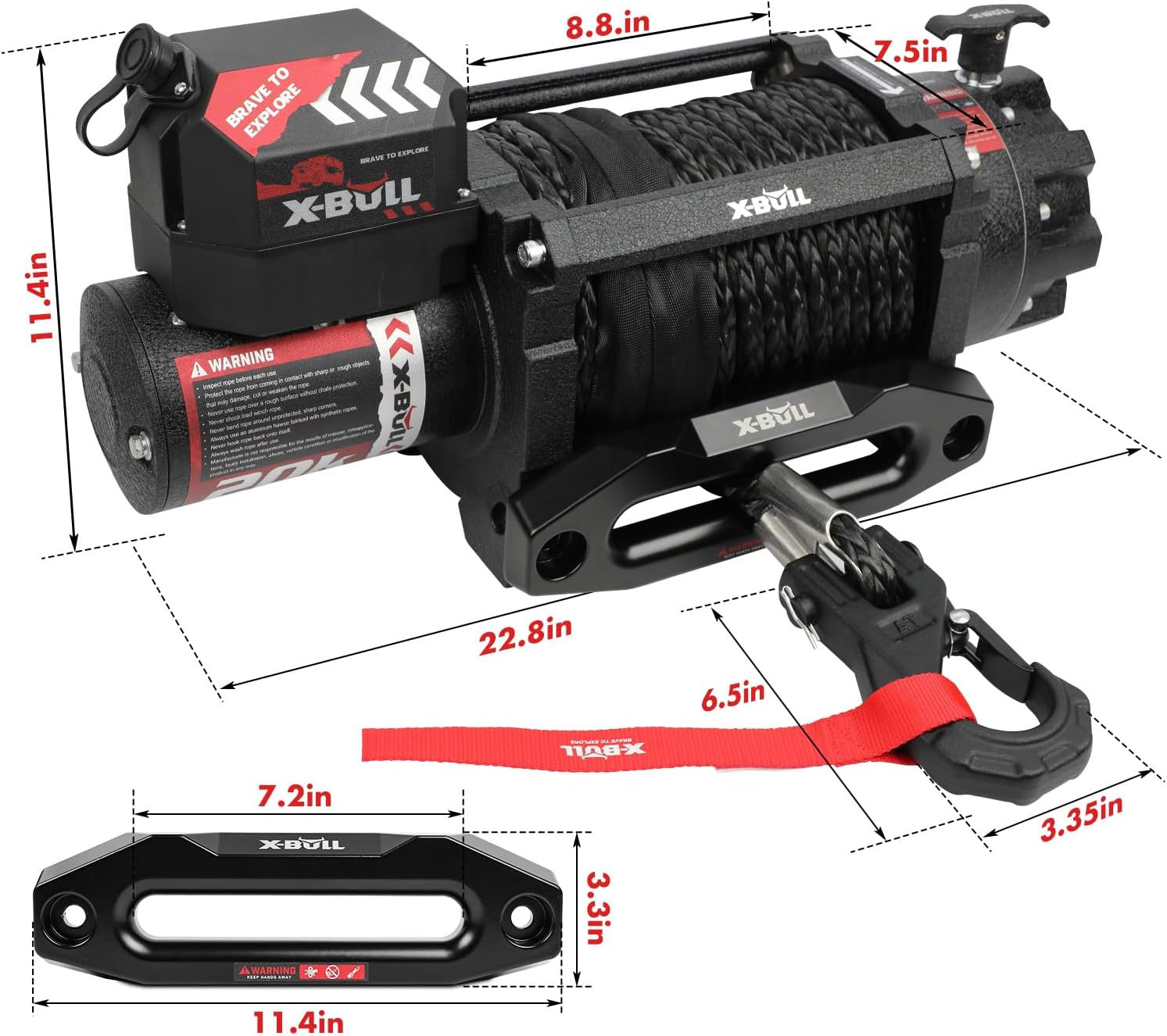 X-BULL 20000 lb winch review features