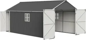 Image 1 of ZMAD metal garage shed review