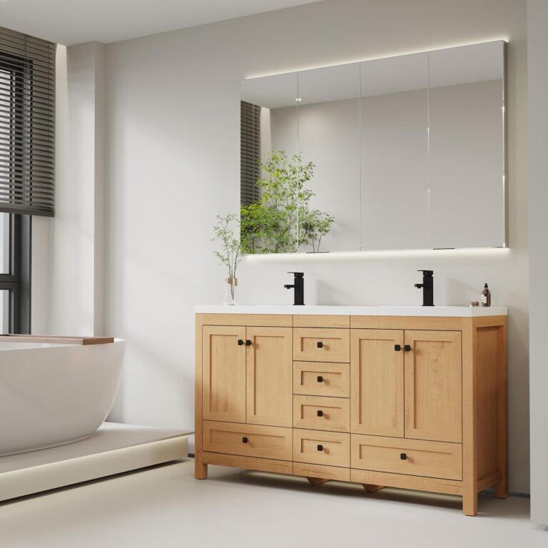 Image 1 of eclife 60 inch double vanity review