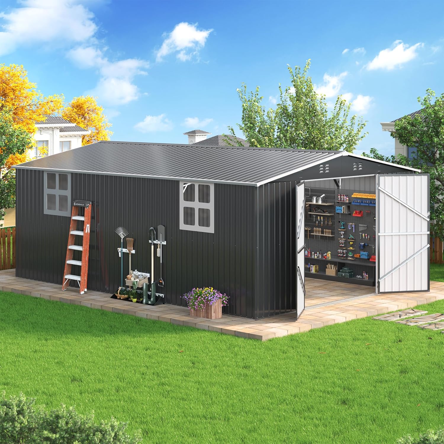 AirWire 12x18 shed review,AirWire 12x18 shed review and rating,is AirWire 12x18 shed worth buying,AirWire 12x18 shed review pros cons,AirWire metal shed review honest opinion,AirWire 12x18 shed review verdict — full unboxing showing every item included
