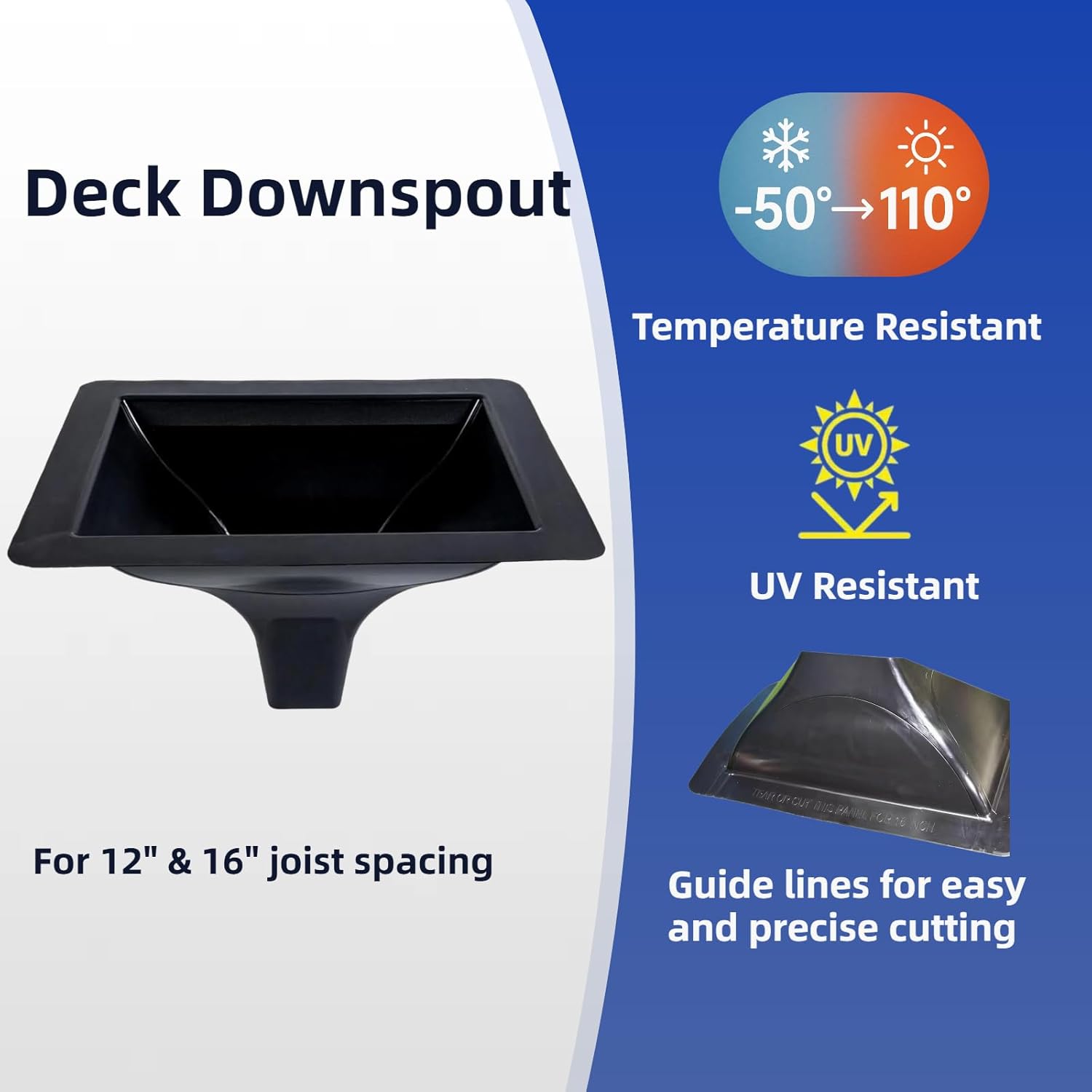 EMAYUU deck downspout review,deck downspout review and rating,EMAYUU deck drainage review,under deck drainage system review,deck downspout review pros cons,is EMAYUU deck downspout worth buying performance results — claims verified against real-world testing