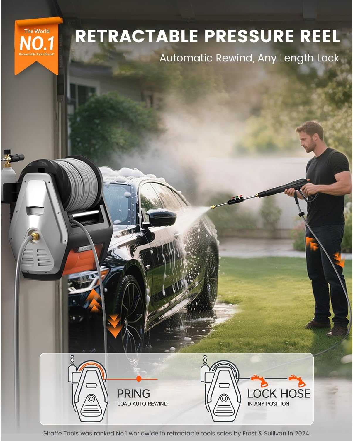 Giraffe Tools Grandfalls pressure washer review setup and first use experience
