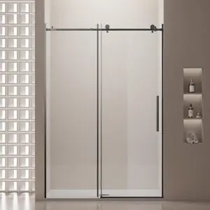 Image 1 of MonBlari frameless sliding shower door review