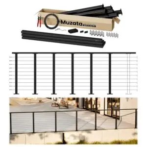 Image 1 of Muzata cable railing kit review