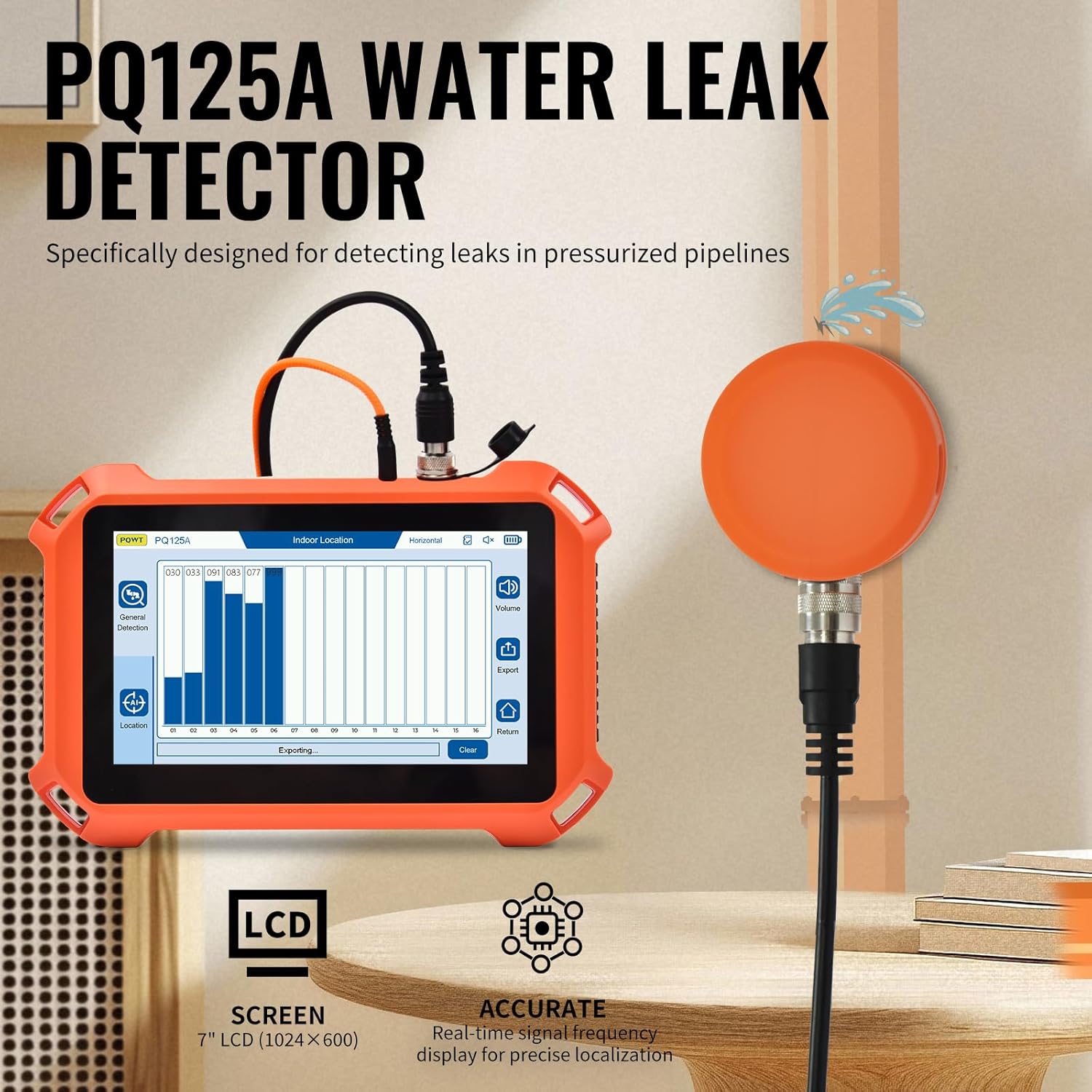 PQWT PQ125A water leak detector review — features that matter in real use