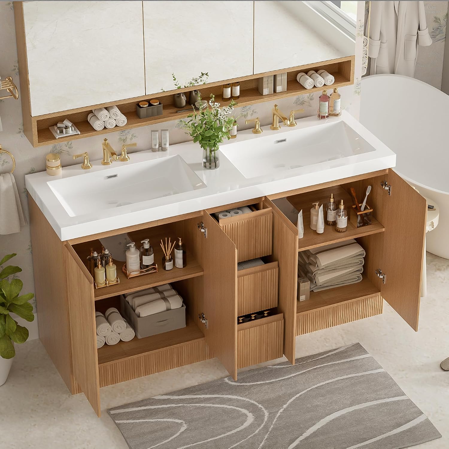 Virubi 60 Inch Double Bathroom Vanity Review: Honest Verdict 3 Step-by-step guide for Virubi 60 inch double bathroom vanity review