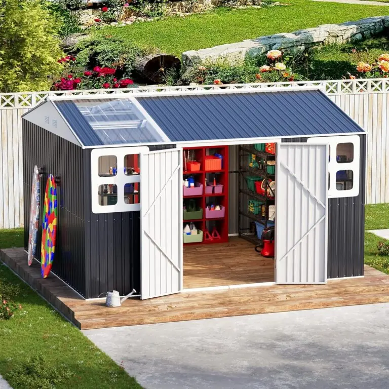 Image 1 of WELYAS metal storage shed review