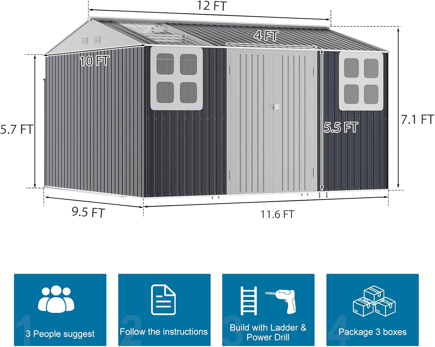 WELYAS metal storage shed review,WELYAS storage shed review and rating,is WELYAS shed worth buying,WELYAS metal shed review pros cons,WELYAS shed review honest opinion,WELYAS 12x10 shed review verdict setup process and initial configuration