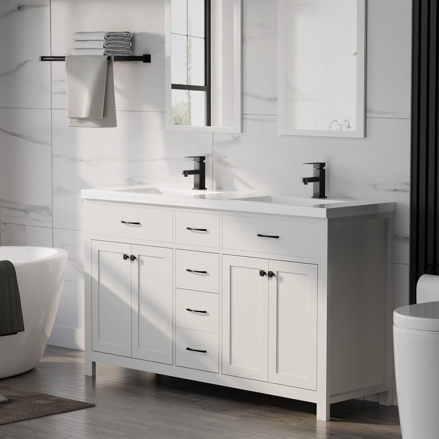 LUCKWIND 60 Inch Bathroom Vanity Review: Pros & Cons Worth Buying? 4 luckwind 60 inch bathroom vanity review,luckwind 60 inch vanity review and rating,luckwind bathroom vanity review pros cons,luckwind double sink vanity review honest opinion,luckwind 60 vanity review verdict,luckwind 60 inch bathroom vanity with sink review compared against top alternatives