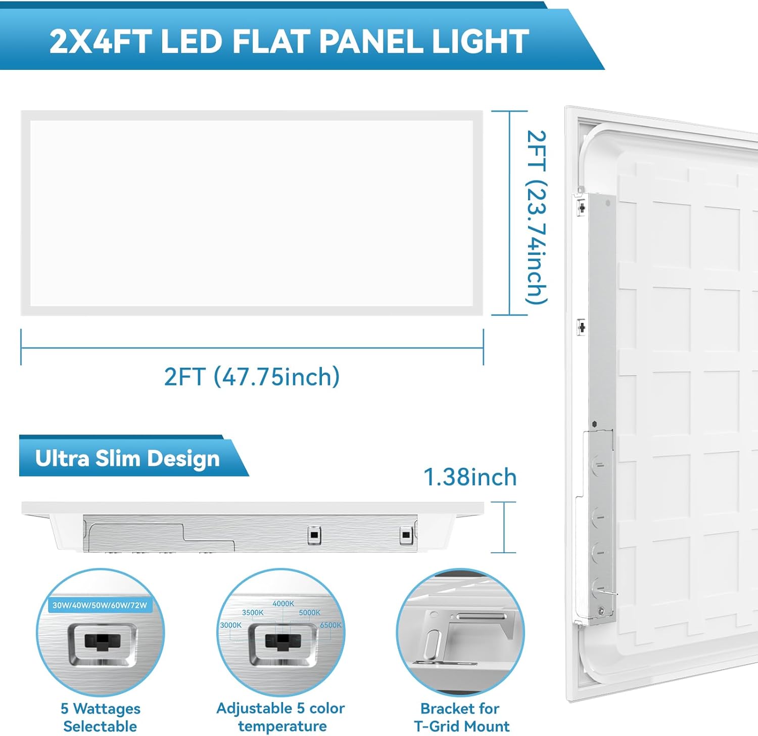Msbfi 2x4 LED Panel Light Review: Our Honest Verdict 4 msbfi 2x4 led panel light review,2x4 led flat panel light review and rating,is msbfi 2x4 led panel light worth buying,msbfi led panel light review pros cons,msbfi 2x4 led panel light honest opinion,msbfi 2x4 led panel light review verdict performance test results